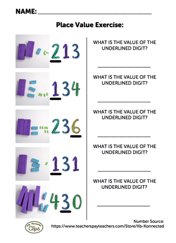 Free 2nd Grade Worksheet: Understanding Place Value of 3-digit Numbers